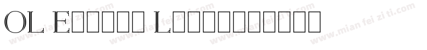 OL Egmont Light字体转换